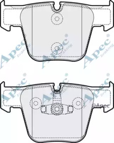 APEC BRAKING pad2122 -  Комплект тормозных колодок, дисковый тормоз